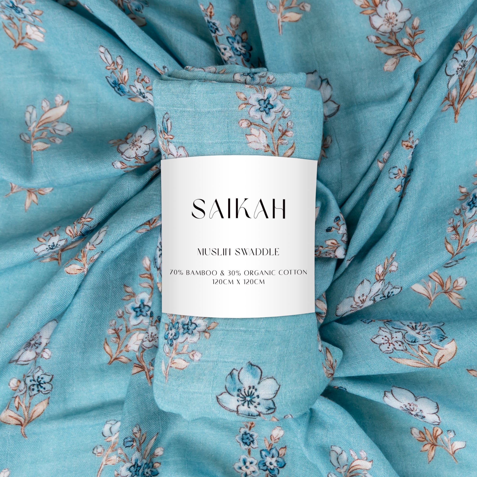 Blue muslin clearance swaddle